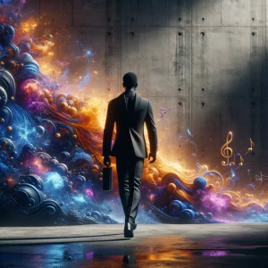 A cinematic, semi-realistic wide 16:9 YouTube banner scene. A lo...