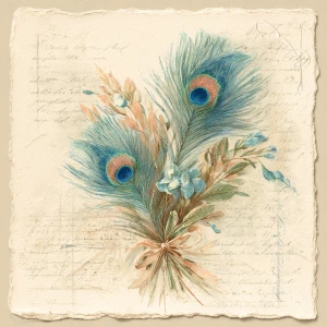 Print-ready shabby-chic square card. Tea-stained parchment with...