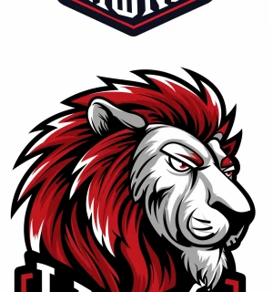 clean vector collegiate sports mascot, upright anthropomorphic g...