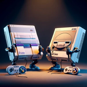 Picture the Super Nintendo and Sega Genesis coming alive in a th...