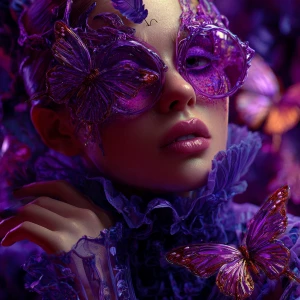 A highly detailed, hyper-realistic digital painting features a c...