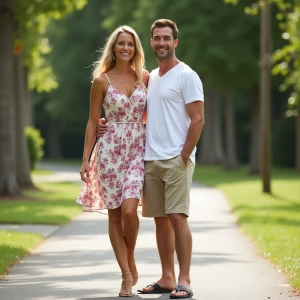 Family photo of Attractive buxom charming 40 year old suburban h...