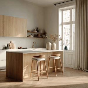 Create an ultra-realistic architectural photo of a modern Scandi...