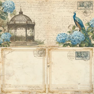 antique cream background with subtle foxed parchment softness at...