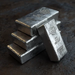 Pila de lingotes de platino