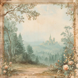 Print-ready junk journal page, A4 portrait full-bleed (≈2480×350...