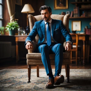 He getting out the chair and running away