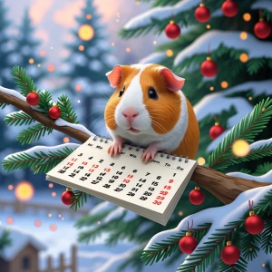 Animate a cute, real to life Guinea pig, turning the page of a c...