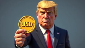 Create a realistic 3D image where the character resembles Donald...