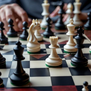 I want you to make a one-minute video of a chess game, where Whi...