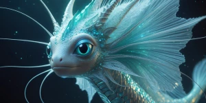 A brilliantly ethereal Merlish alien, resplendent in shimmering...