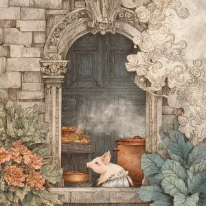 Print-ready junk journal page, A4 portrait full-bleed (≈2480×350...