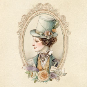 Print-ready junk journal page, A4 portrait full-bleed (≈2480×350...