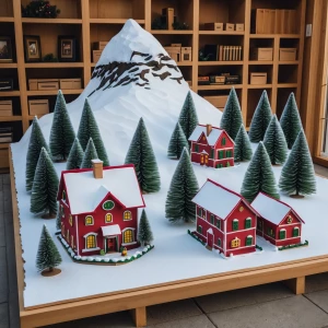 I want to create a layout for a Christmas village. The total dim...