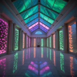 Aurora Gallery of Color: A vaulted hall of living light, the Aur...