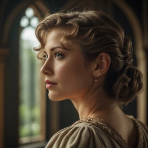 vue de face avec la tete droite