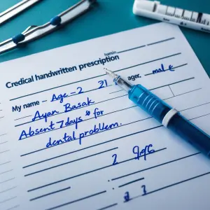 Create a medical handwritten prescription ,including my name - A...