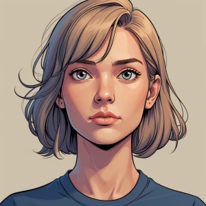 Semi-realism webtoon artstyle, close up perspective, portrait.,...