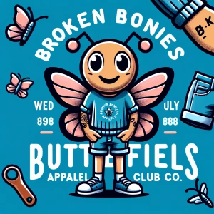 Broken Bones
         And
   ButterFlies
Apparel Club...