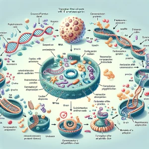 create me a stop motion of protein synthesis: Produces an excell...