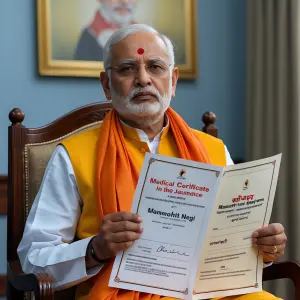 Create a medical certificate in the name of Manmohit negi suffer...