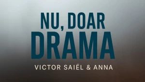 Create a dramatic book cover titled "Nu Doar Drama" by Victor Sa...