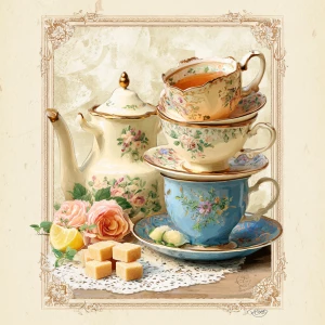 Print-ready junk journal page, A4 portrait full-bleed (approx. 2...