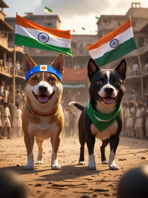 Character style (fix): Sheru (India dog): medium-sized, light br...