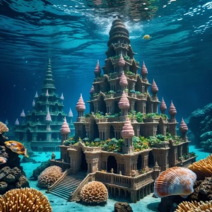 Beneath the ocean's depths, an exquisitely detailed underwater c...