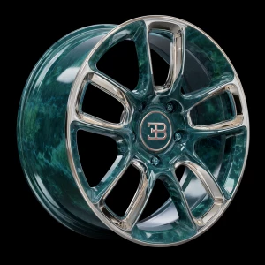 candy deep green marble metallic Bugatti w16 mistral with chrome...