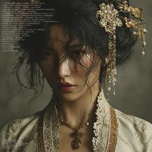 "A hyper-realistic close-up portrait of a stunningly beautiful y...