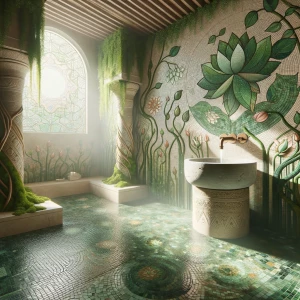 Transform your space with "Bathroom 4 – The Verdant Shrine": Ima...