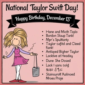 Banner states,
“National Taylor Swift Day
Happy Birthday Taylor...