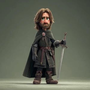 Aragorn in Pixar style