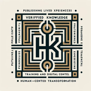 Design a refined, institutional-quality logo for a hybrid intell...