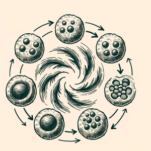 a simple sketch stop motion video of mitosis.