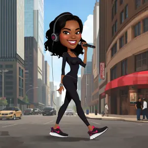 Create a photorealistic cartoon-style caricature of an image of...