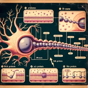 Neuron is shown and labeled. Action potential is shown moving do...