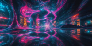 In an ethereally distorted world, a shimmering web of intertwini...