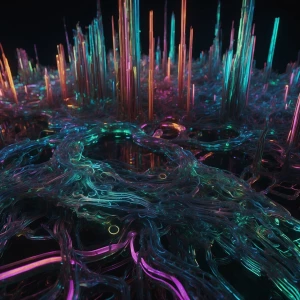 In a world where virtual meets reality, a glitchy amalgamation o...