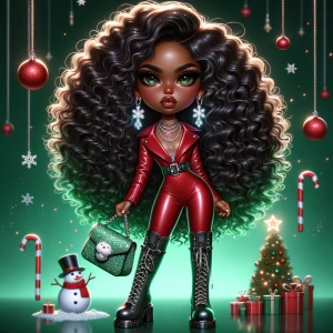 300dpi ultra-glossy, hyper-realistic chibi-style digital illustr...