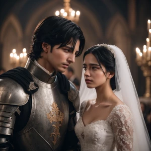 He looks at the girl with hateful eyes.A black-haired boy with h...