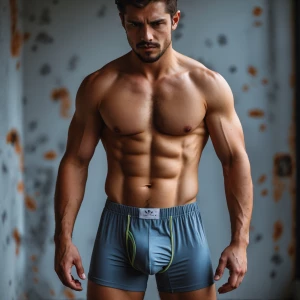 Man in boxers