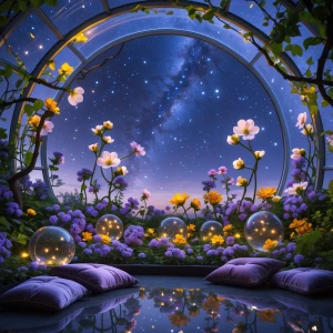 At the Floraglass Observatory, a flawless glass dome showcases t...