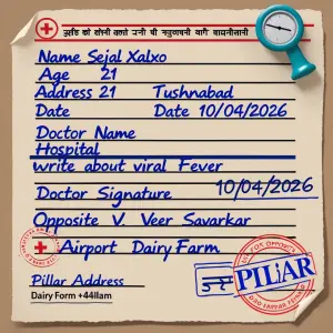 Create a hand written medical slip 
Name Sejal xalxo 
Age 21...