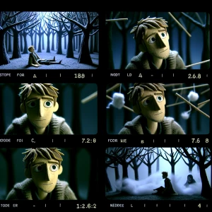 Scene 1 – The Dark Forest (Frames 1–120 / 0:00–0:30)
Camera / M...