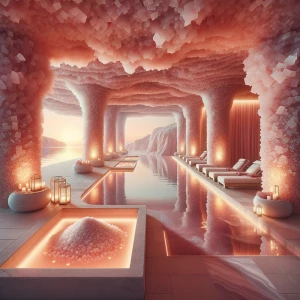 Imagine stepping into Halite Flow Spa, where blocks of halite in...