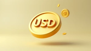 Generate a realistic 3D image of a flying coins designed in a ca...