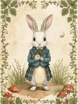 Print-ready junk journal page, A4 portrait full-bleed (approx. 2...