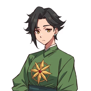 Buat karakter orisinal berjudul "Eiyuusha" untuk seorang VTuber...